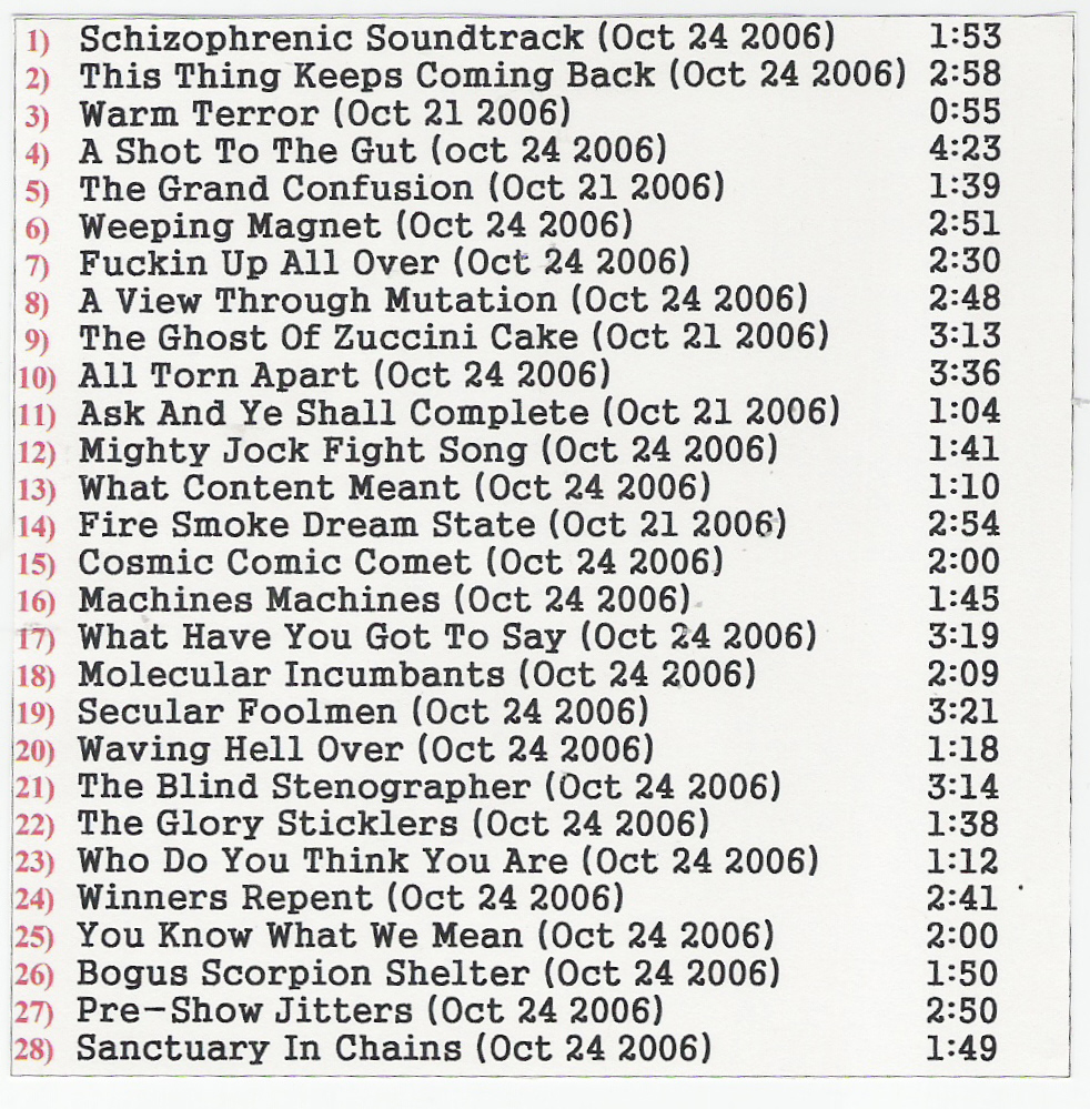 The Discipline Tracks